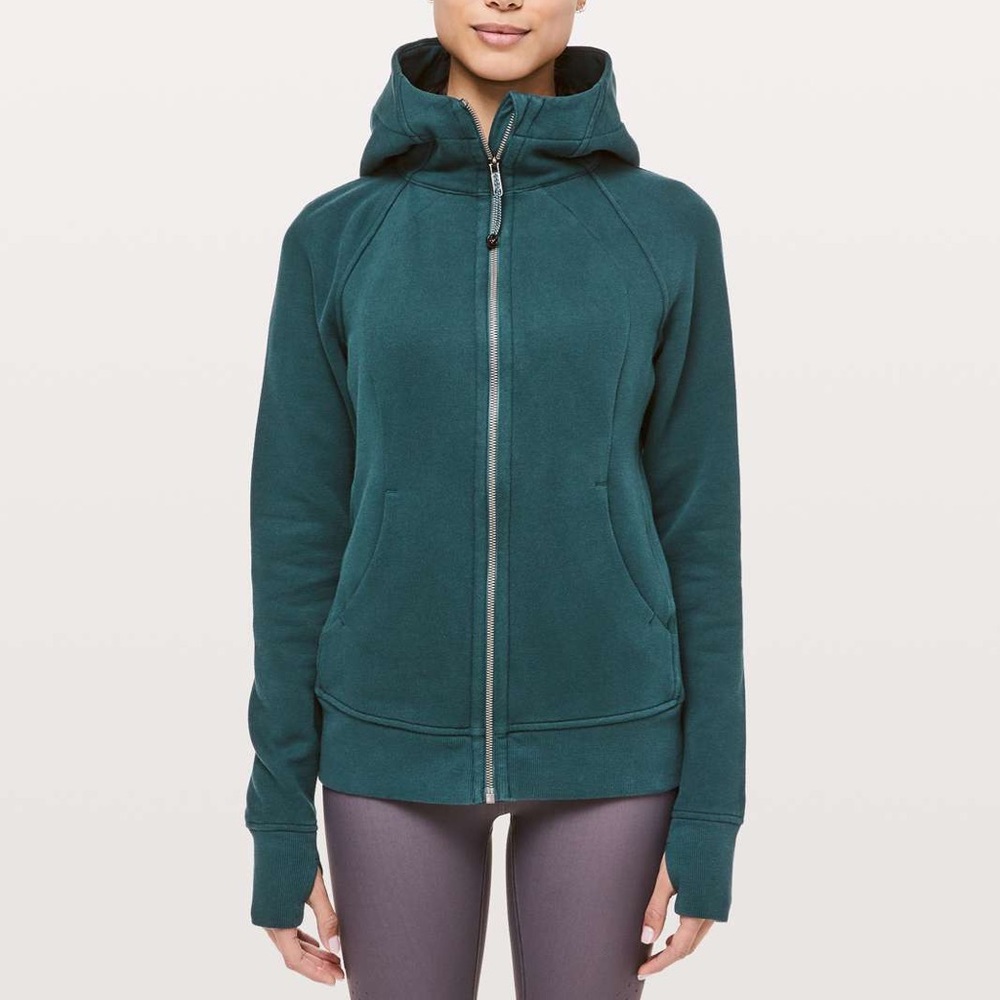 Green/blue lululemon scuba hoodie